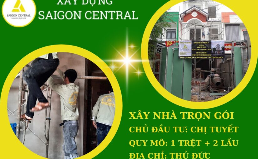 Xây nhà phần thô Thủ Đức – Chị Tuyết