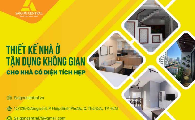 Những thiết kế nhà ở tận dụng không gian cho nhà có diện tích hẹp.