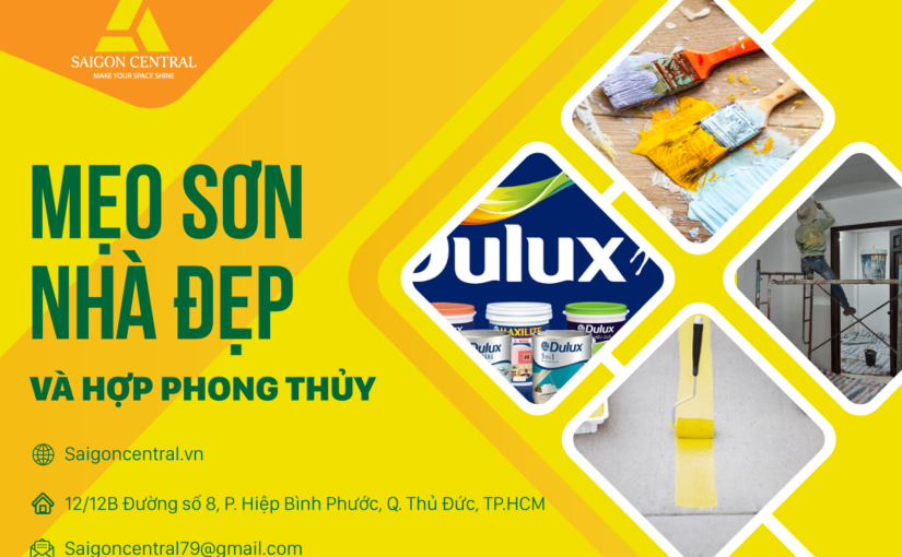 Mẹo sơn nhà đẹp và hợp phong thủy 