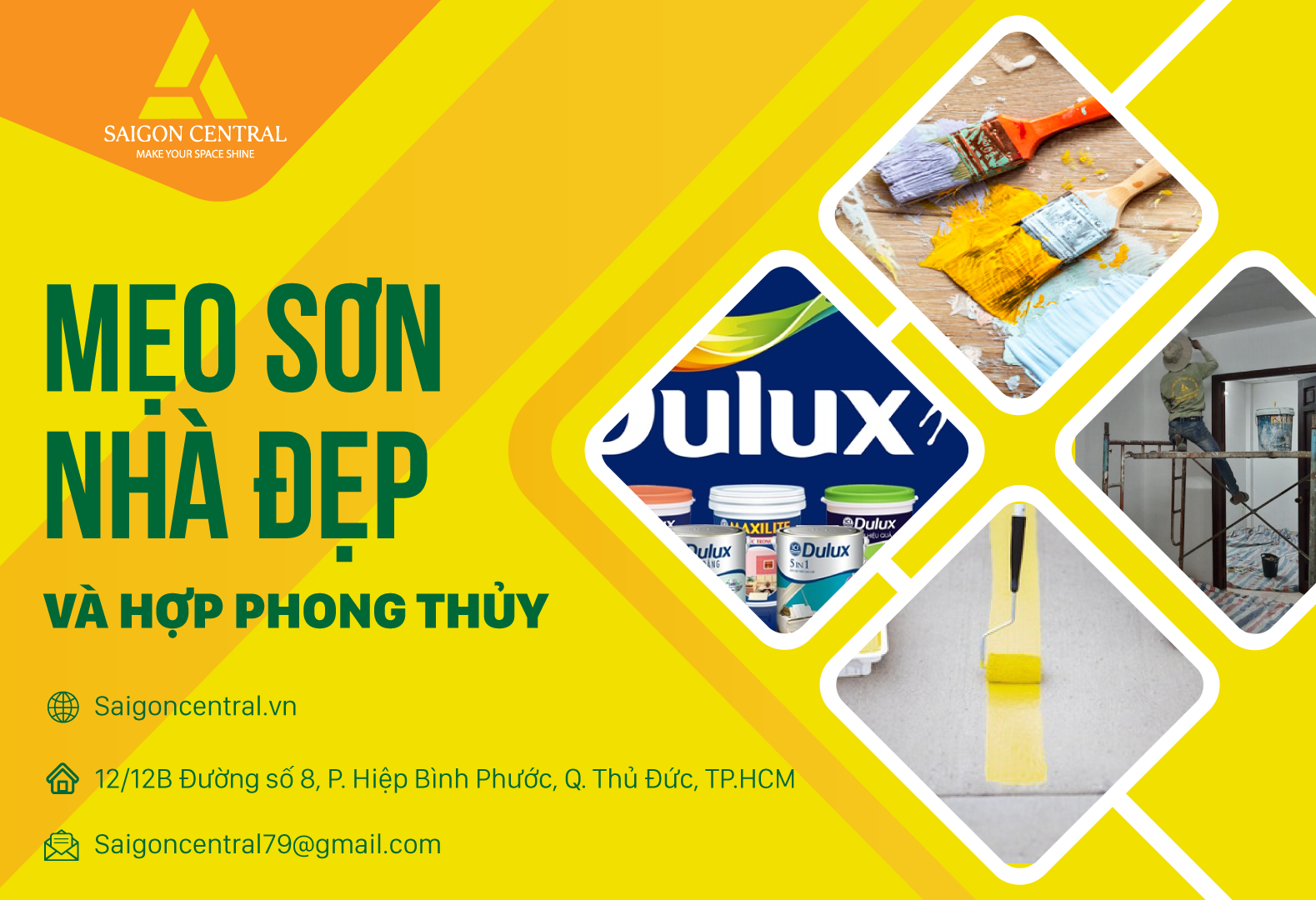 Mẹo sơn nhà đẹp và hợp phong thủy  