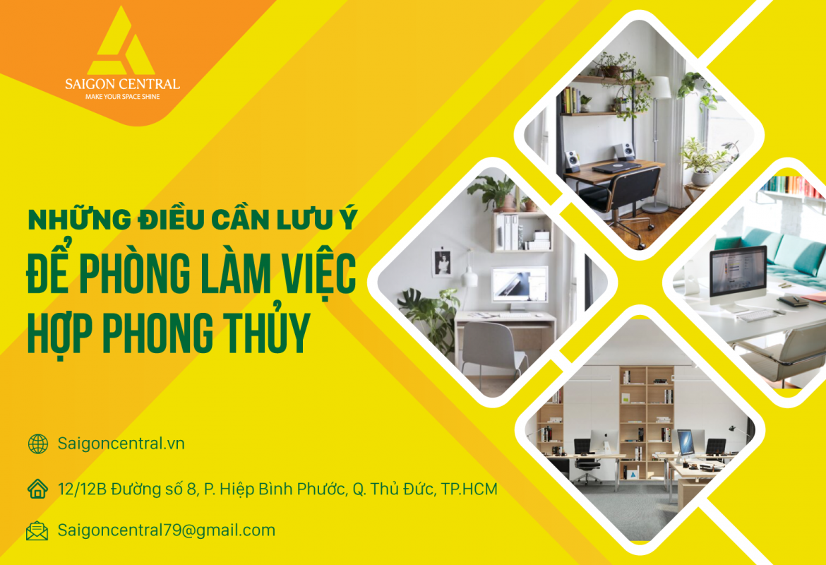 phòng làm việc hợp phong thủy