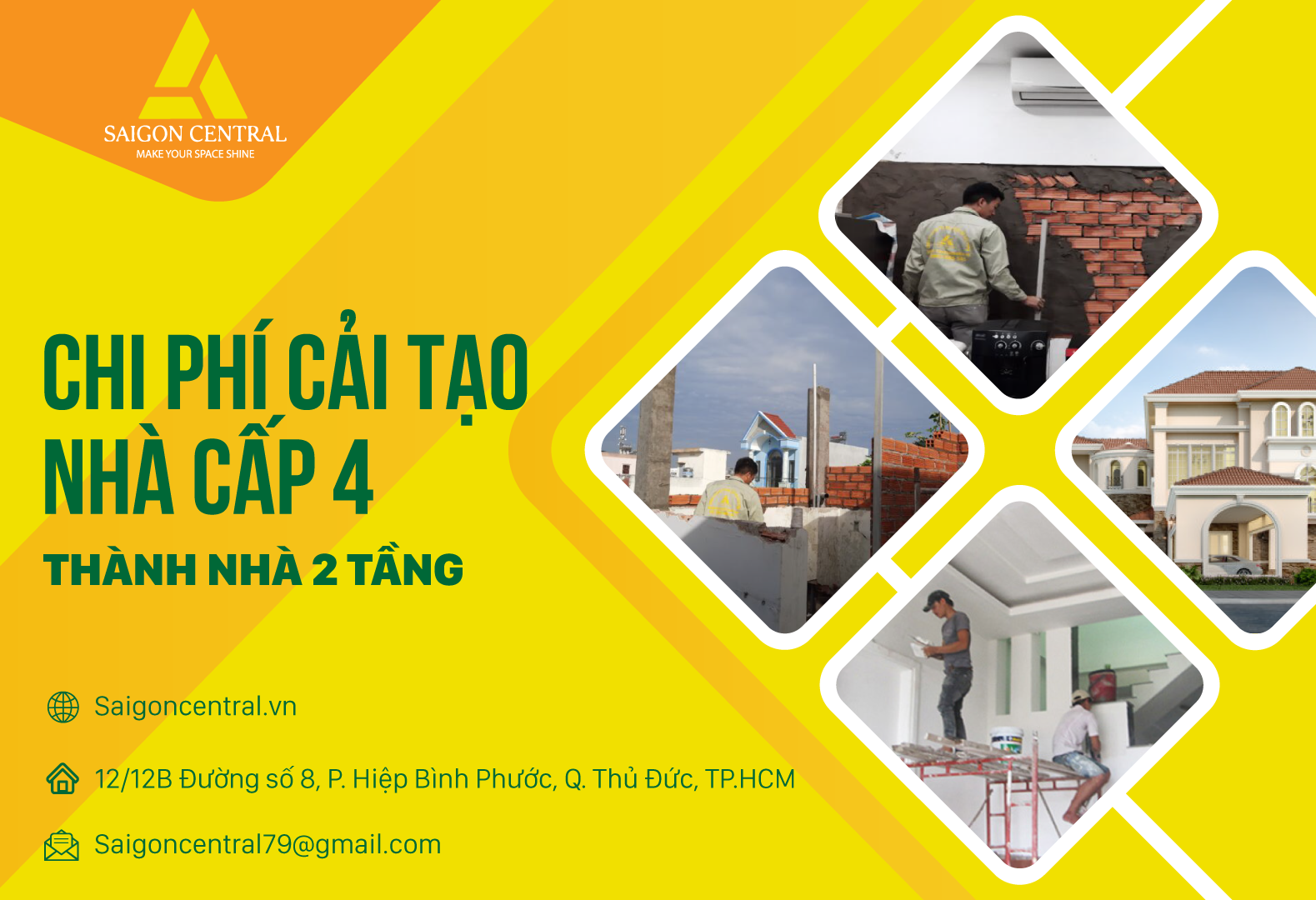 Chi phí cải tạo nhà cấp 4 thành nhà 2 tầng 