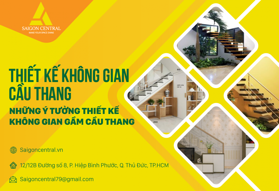 Thiết kế không gian cầu thang - Những ý tưởng thiết kế không gian gầm cầu thang