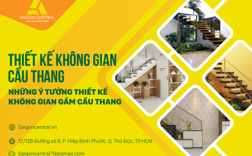 Thiết kế không gian cầu thang – Những ý tưởng thiết kế không gian gầm cầu thang