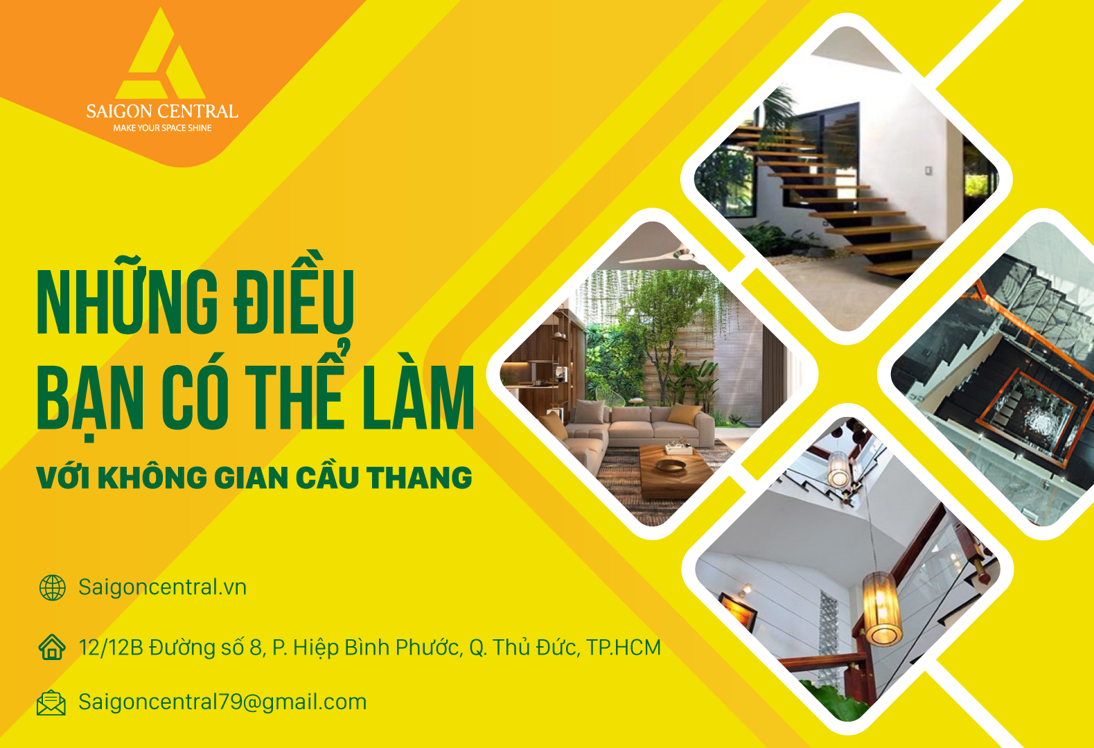 Những điều bạn có thể làm với không gian cầu thang 