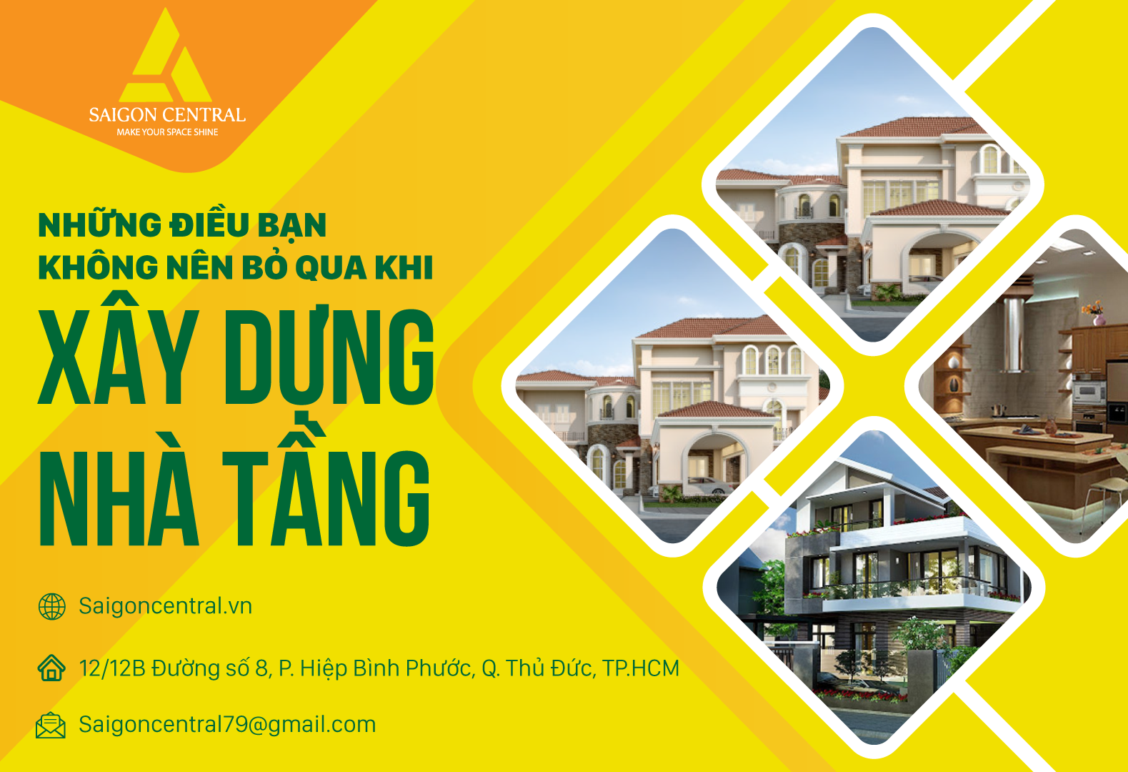 Những điều bạn không nên bỏ qua khi xây dựng nhà tầng 