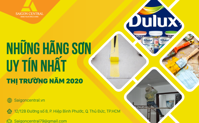 Những hãng sơn nhà uy tín nhất thị trường năm 2020