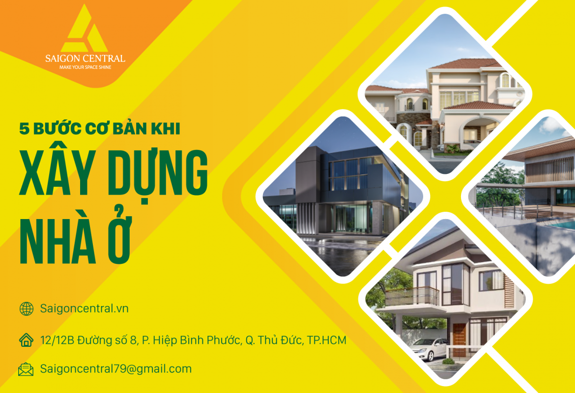 5 Bước cơ bản khi xây dựng nhà ở