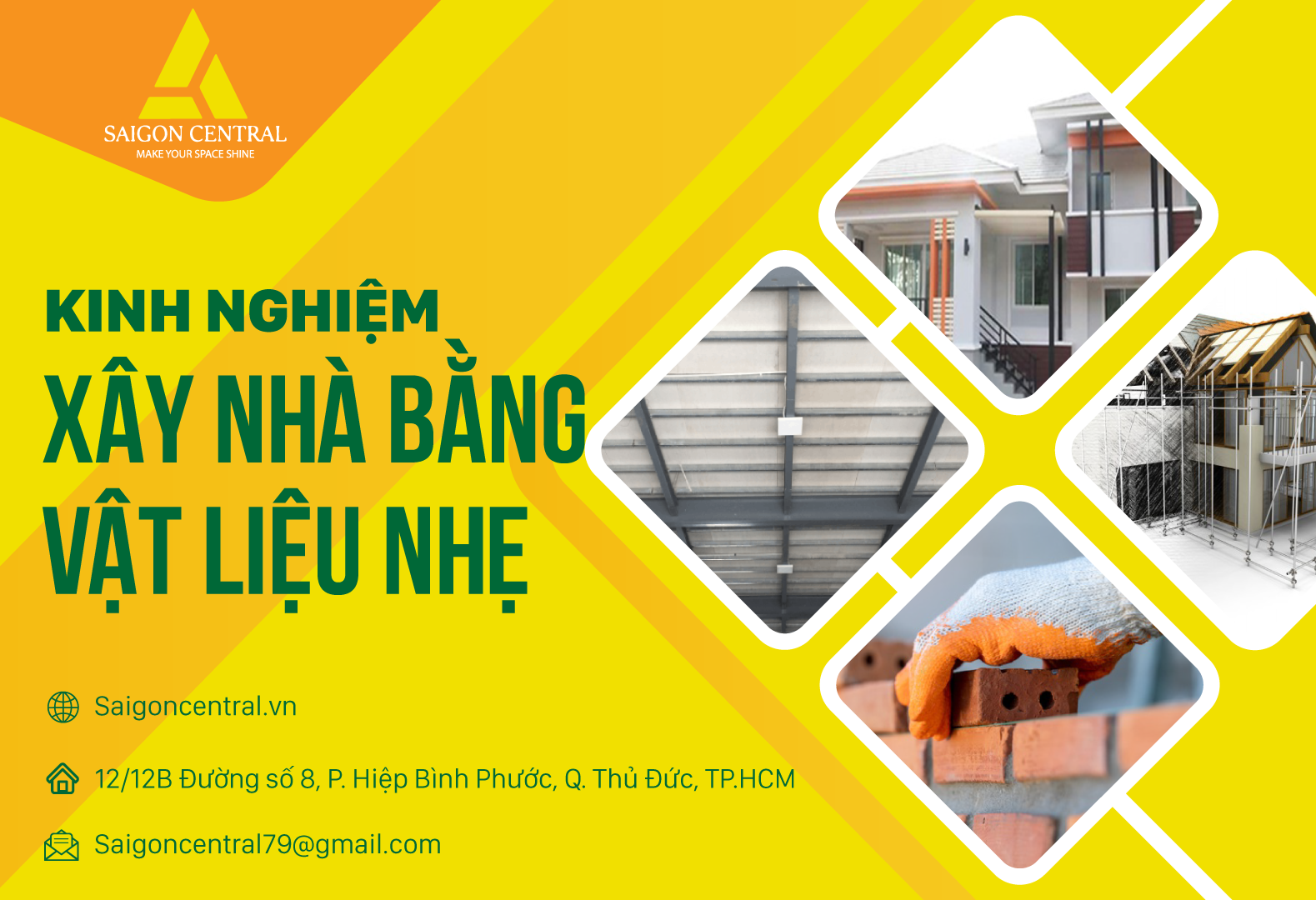 Kinh nghiệm xây dựng nhà bằng vật liệu nhẹ 