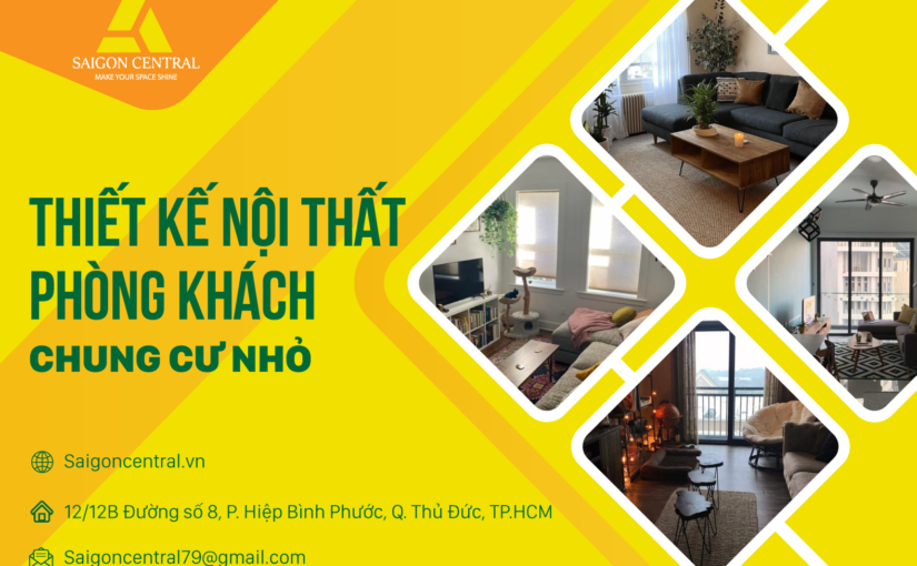 Thiết kế nội thất phòng khách chung cư nhỏ