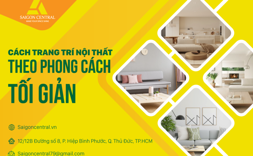 Cách trang trí căn hộ theo phong cách tối giản