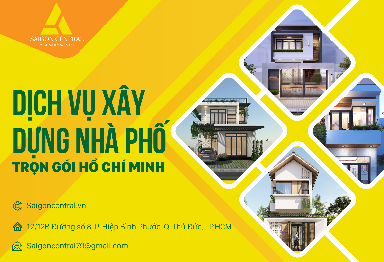 Dịch vụ xây dựng nhà phố trọn gói Hồ Chí Minh 