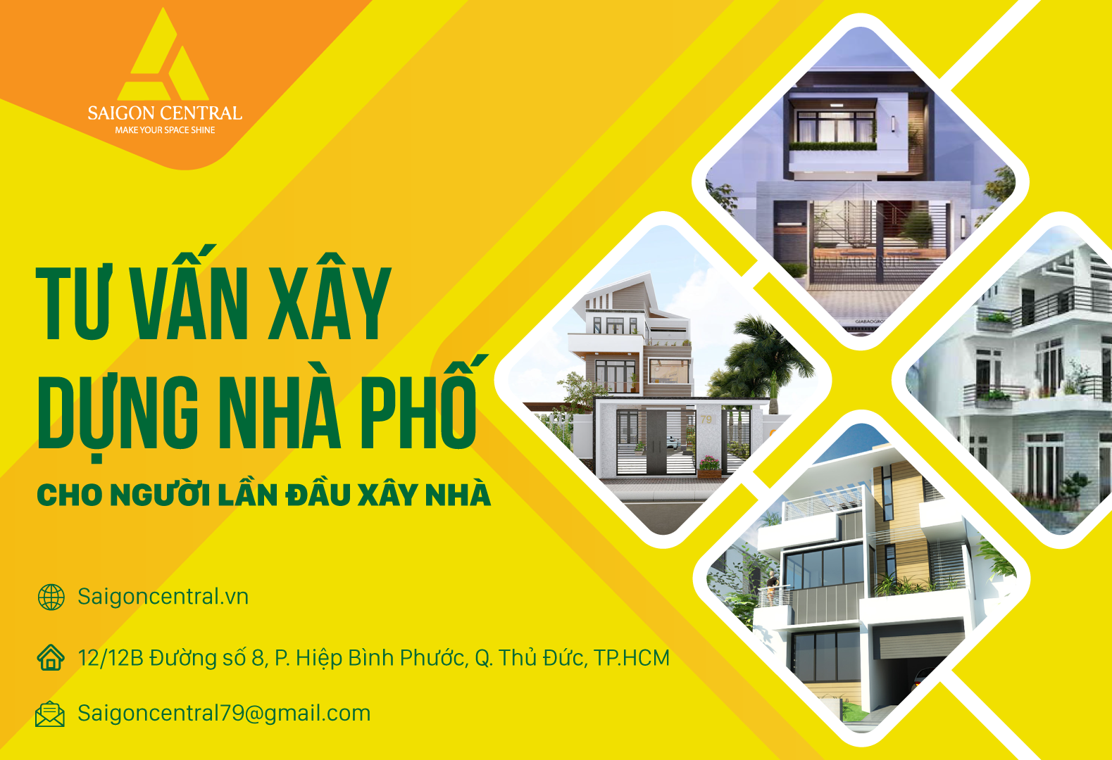 Tư vấn xây dựng nhà phố cho người lần đầu xây nhà. 