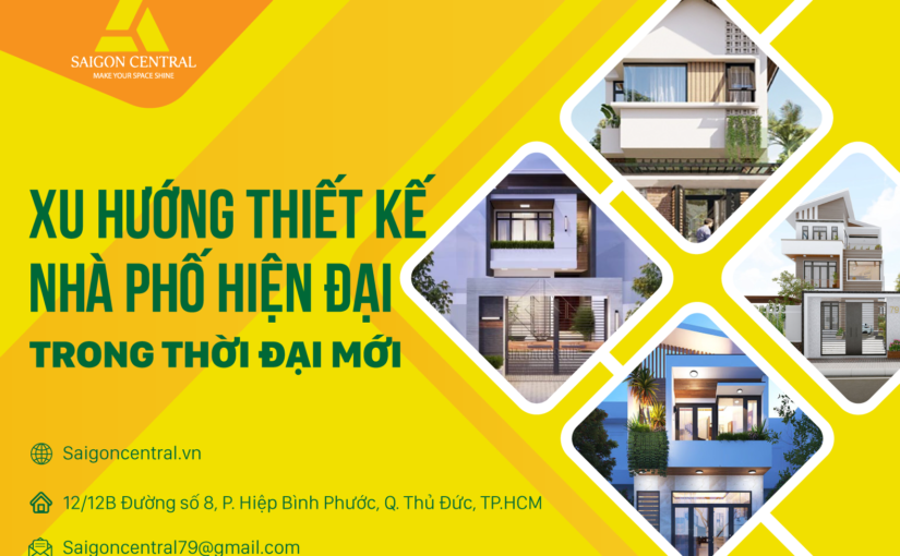 Xu hướng thiết kế nhà phố hiện đại trong thời đại mới 