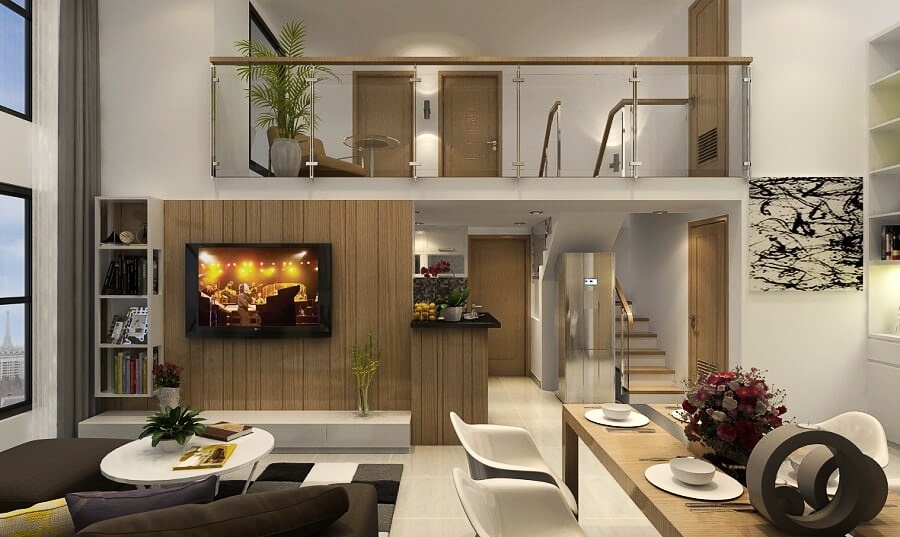 Xây dựng nhà phố có gác lửng 