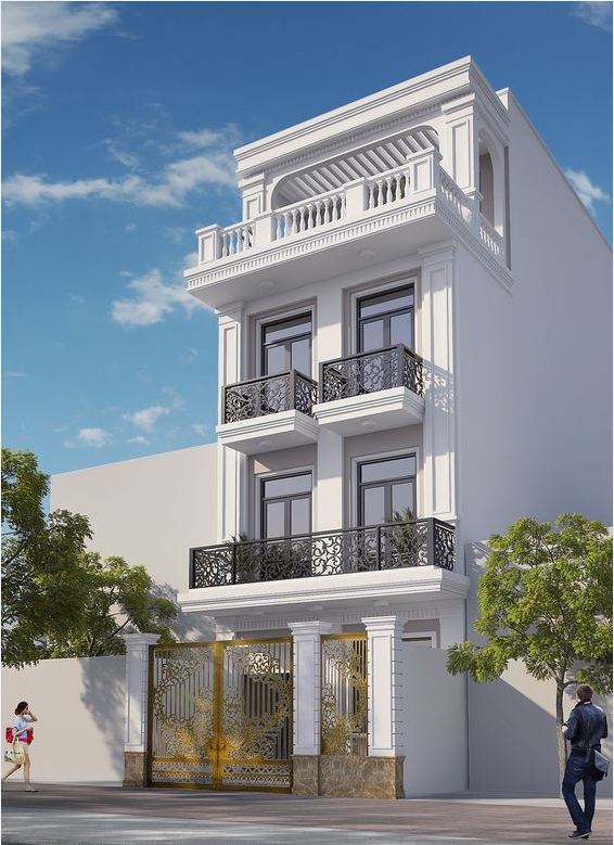 Thiết kế nhà tân cổ điển