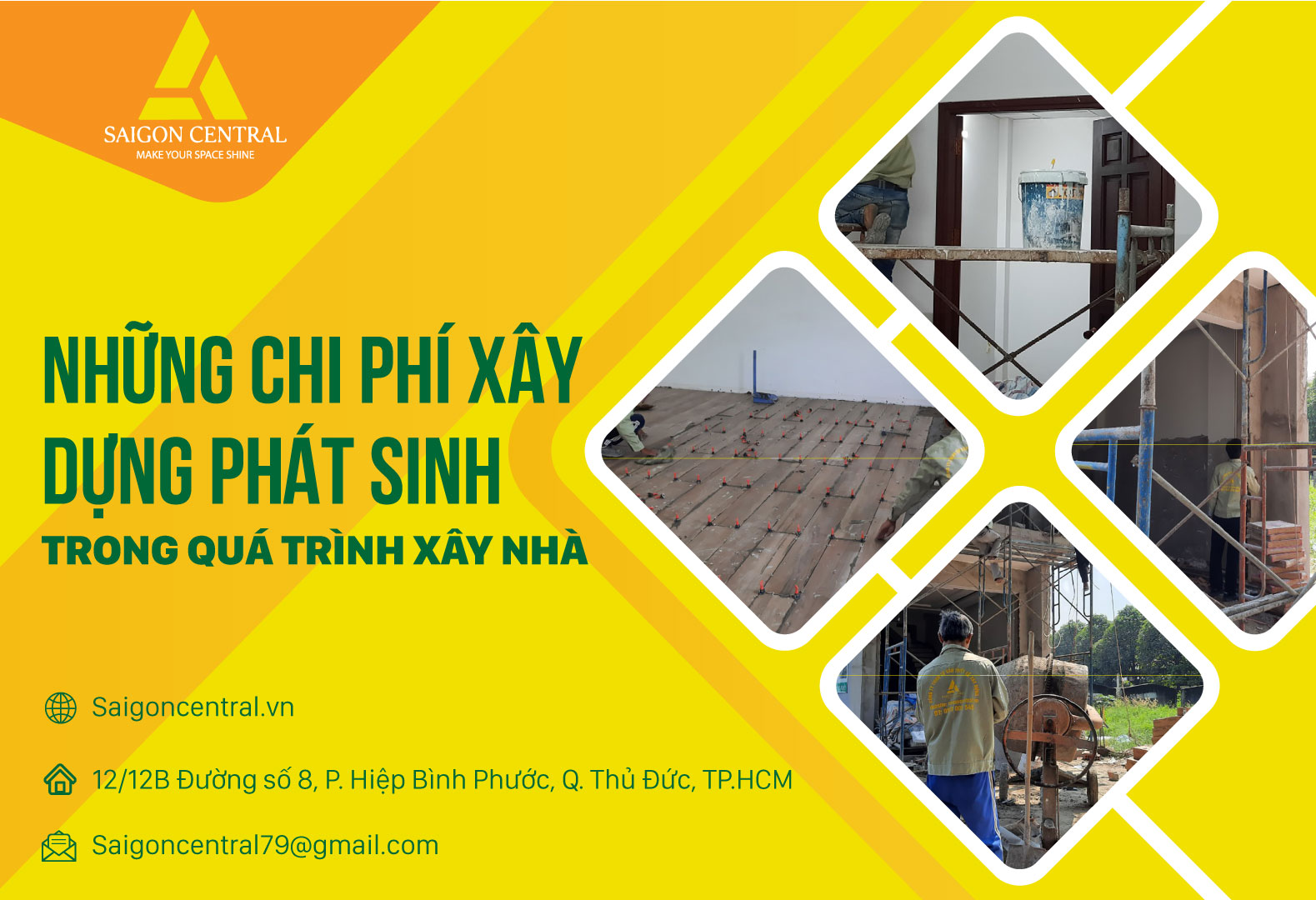 Những chi phí xây dựng phát sinh trong quá trình xây nhà 