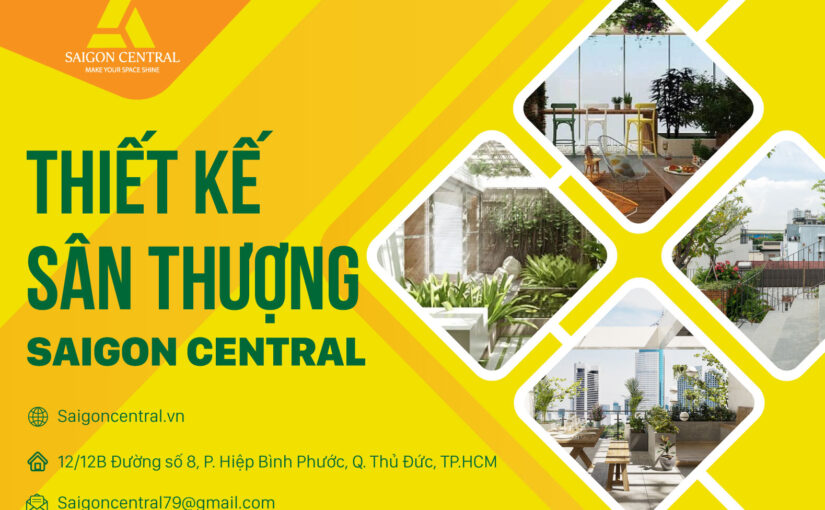 Thiết kế sân thượng -Bạn sẽ bất ngờ với không gian sân thượng nhà mình