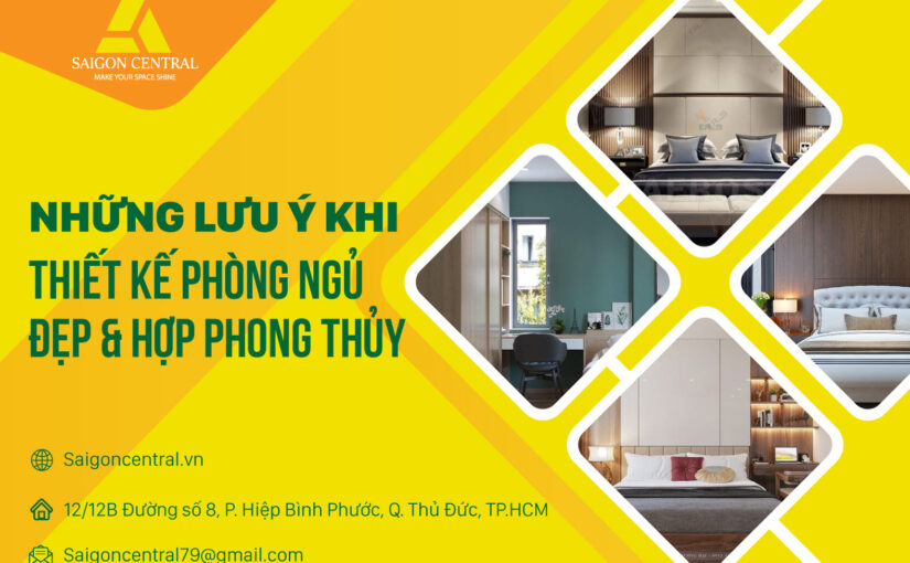 Những lưu ý khi thiết kế phòng ngủ đẹp và hợp phong thủy