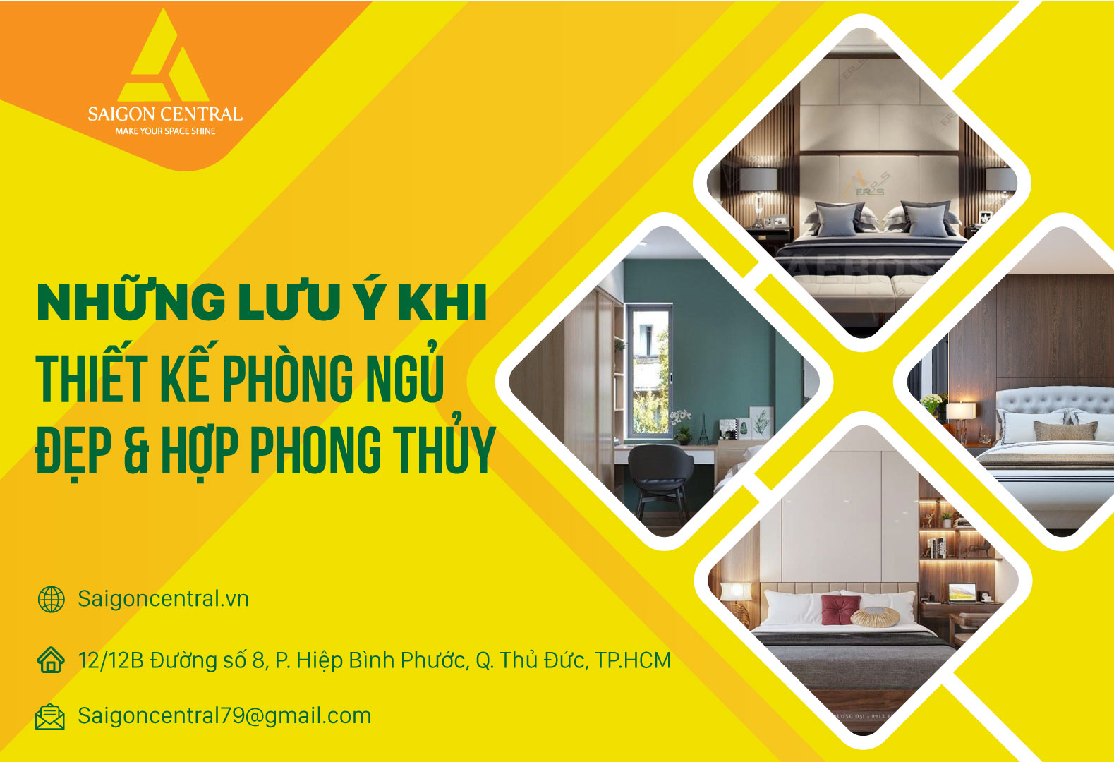 Những lưu ý khi thiết kế phòng ngủ đẹp và hợp phong thủy 