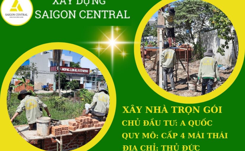 XÂY DỰNG NHÀ VẤP 4 VÀ SÂN VƯỜN