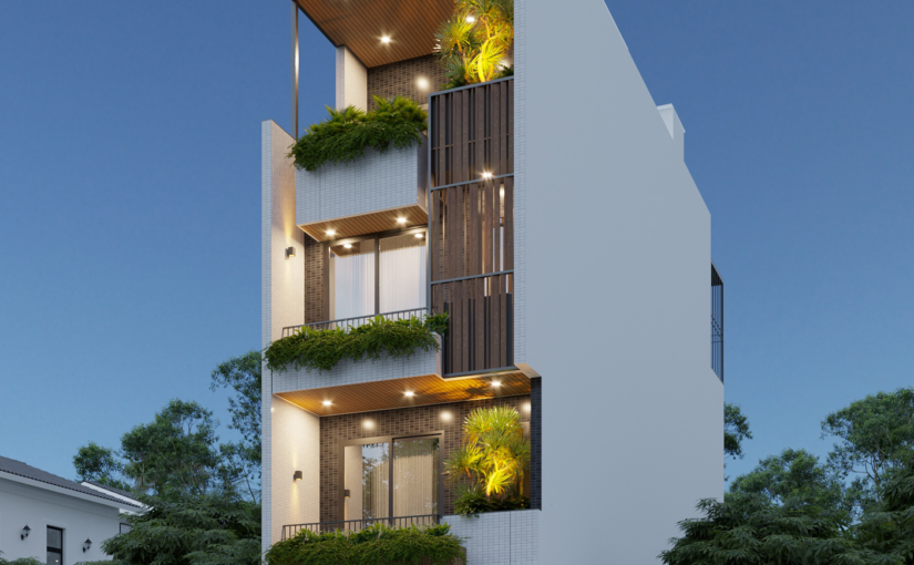 Mẫu Thiết Kế Nhà Phố 4 Tầng Hiện Đại